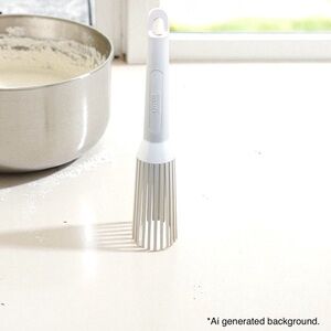 Vintage 1990s Pyrex Accessories White Plastic Whisk 2106-2 – Made in USA